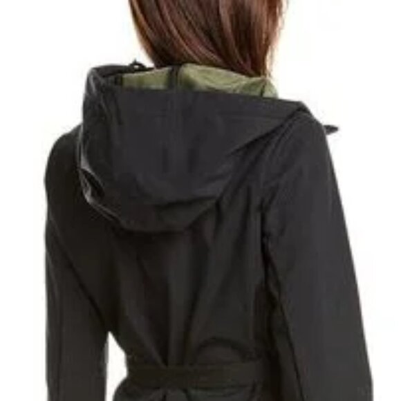 NEW HUNTER Longline Belted Coat in black for women 1225 8t4 - Picture 4 of 4